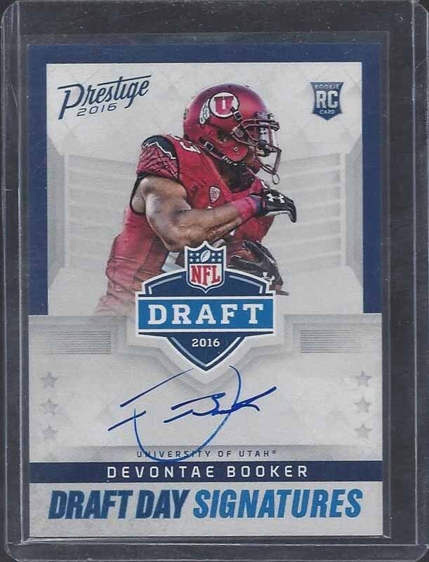 DEVONTAE BOOKER 2016 PRESTIGE DRAFT DAY SIGNATURES ON CARD ROOKIE AUTO RC