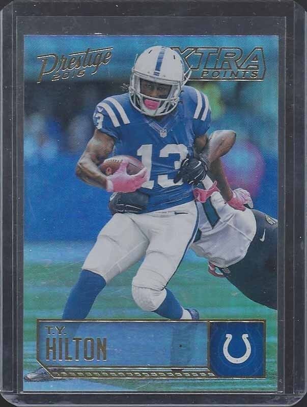 1/1 T.Y. HILTON 2016 PRESTIGE XTRA POINTS GOLD #D 13/50 HIS JERSEY NUMBER #13 !!