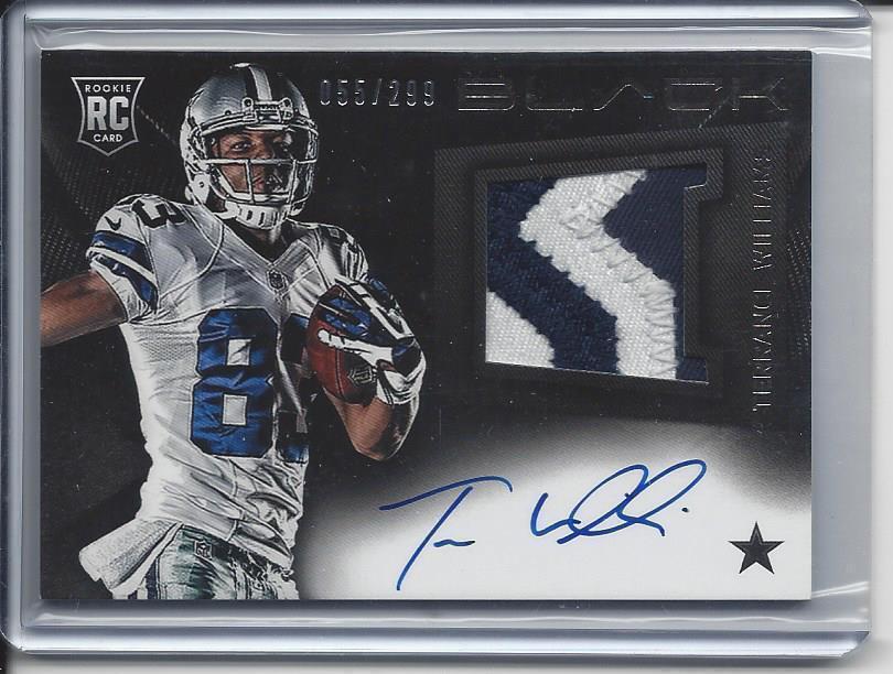 TERRANCE WILLIAMS 2013 PANINI BLACK RPA 2 COLOR 4 BREAK PATCH AUTO RC #D 55/299