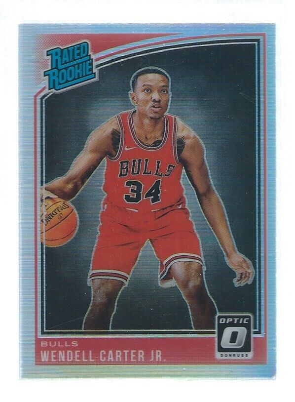 WENDELL CARTER JR. 2018-19 PANINI DONRUSS OPTIC SILVER HOLO PRIZMS RC #170