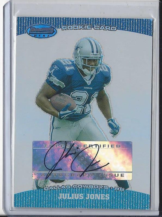 JULIUS JONES 2004 BOWMANS BEST COWBOYS ROOKIE AUTO RC #142