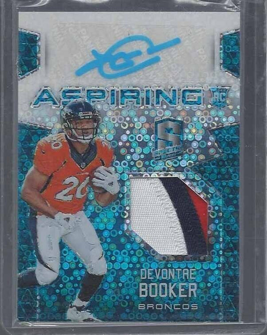 1/1 DEVONTAE BOOKER 2016 SPECTRA ASPIRING NEON BLUE PATCH AUTO RC #D 20/60 JSY#