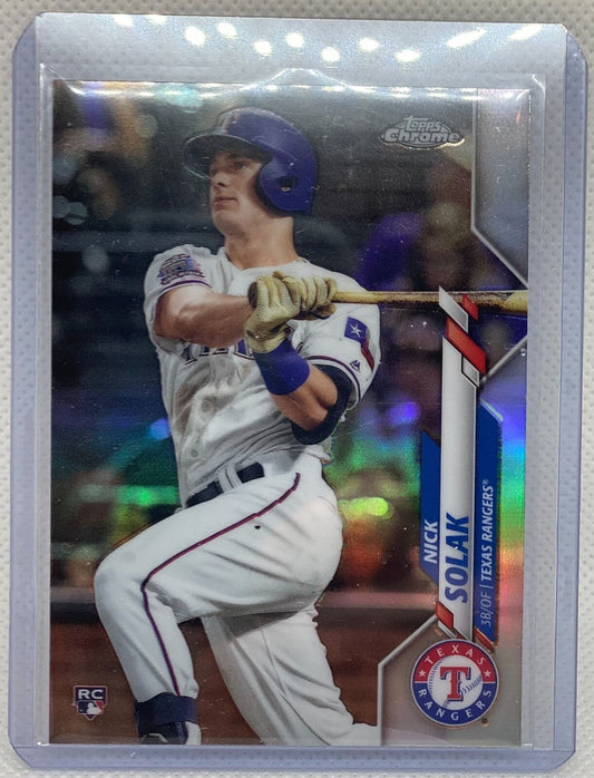 NICK SOLAK 2020 TOPPS CHROME REFRACTOR ROOKIE RC #33