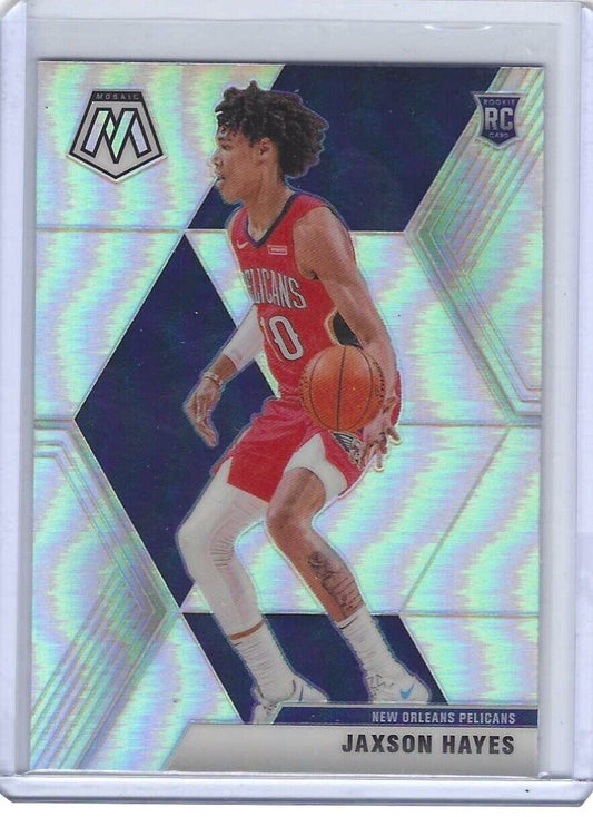 JAXSON HAYES 2019-20 PANINI MOSAIC SILVER PRIZM ROOKIE RC #221