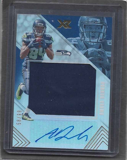 AMARA DARBOH 2017 PANINI XR SEAHAWKS JUMBO ROOKIE JERSEY AUTO RC #D 58/99