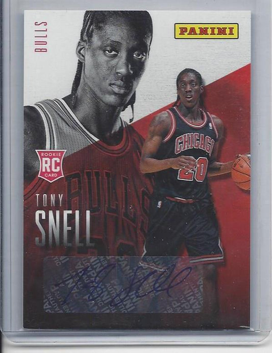 TONY SNELL 2014 PANINI FATHERS DAY BULLS ROOKIE AUTO RC #12