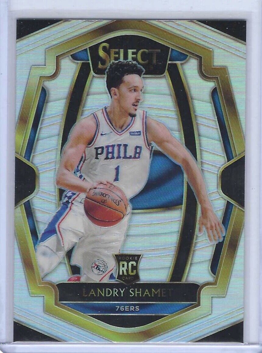 LANDRY SHAMET 2018-19 PANINI SELECT SILVER PRIZM ROOKIE PREMIER LEVEL RC #156