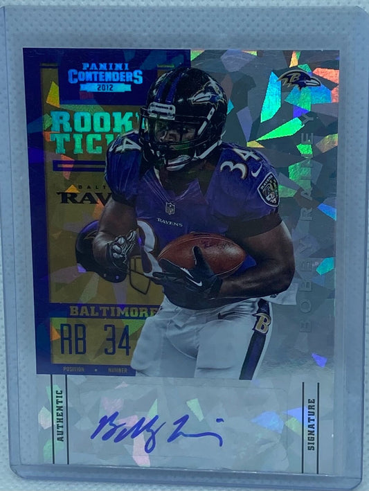 BOBBY RAINEY 2012 PANINI CONTENDERS ROOKIE TICKET CRACKED ICE AUTO RC #D 1/20