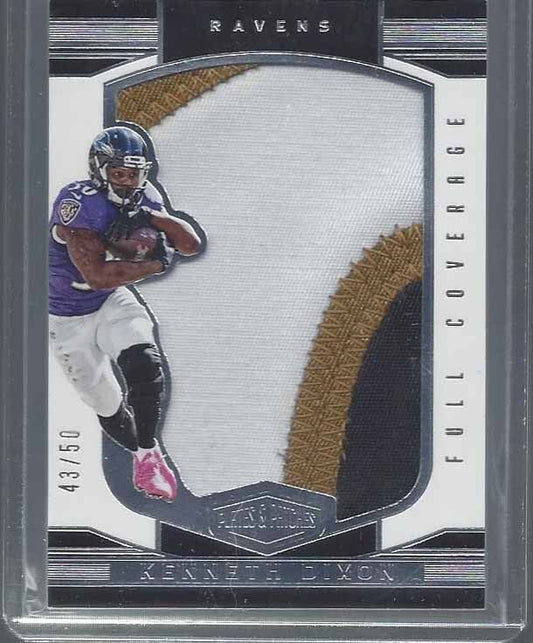 KENNETH DIXON 2016 PLATES & PATCHES FULL COVERAGE JUMBO 3 COLOR PATCH RC #D /50