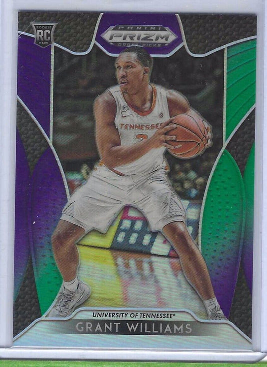 GRANT WILLIAMS 2019-20 PANINI PRIZM DRAFT PICKS GREEN PURPLE ROOKIE RC #d /199