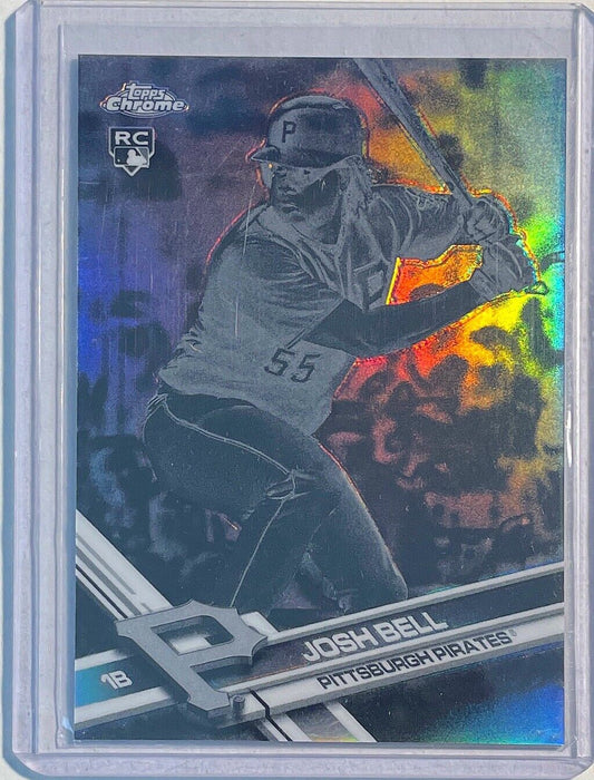 JOSH BELL 2017 TOPPS CHROME NEGATIVE CHROME REFRACTOR ROOKIE RC #158
