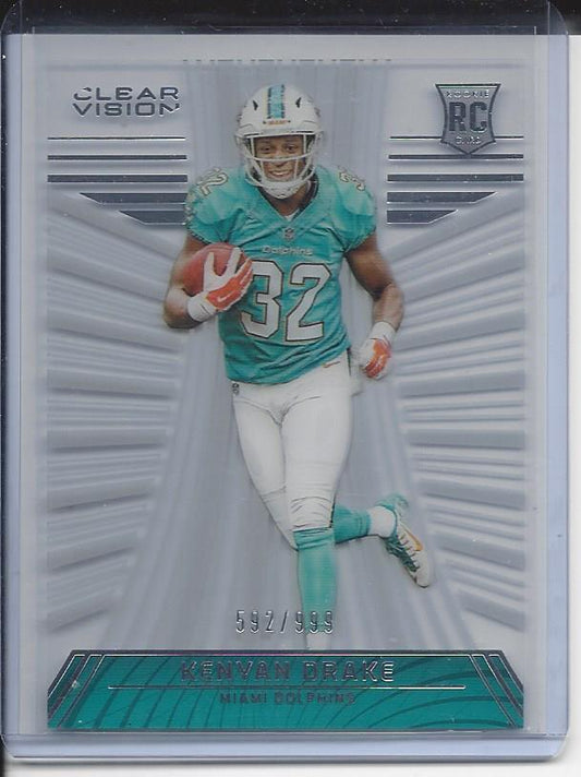 KENYAN DRAKE 2016 PANINI CLEAR VISION ROOKIE RC #D 592/999