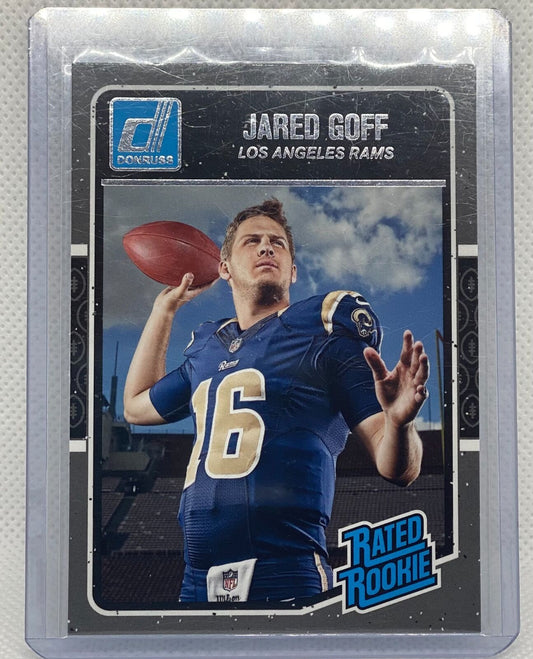 JARED GOFF 2016 PANINI DONRUSS RATED ROOKIE TRUE ROOKIE RC #372