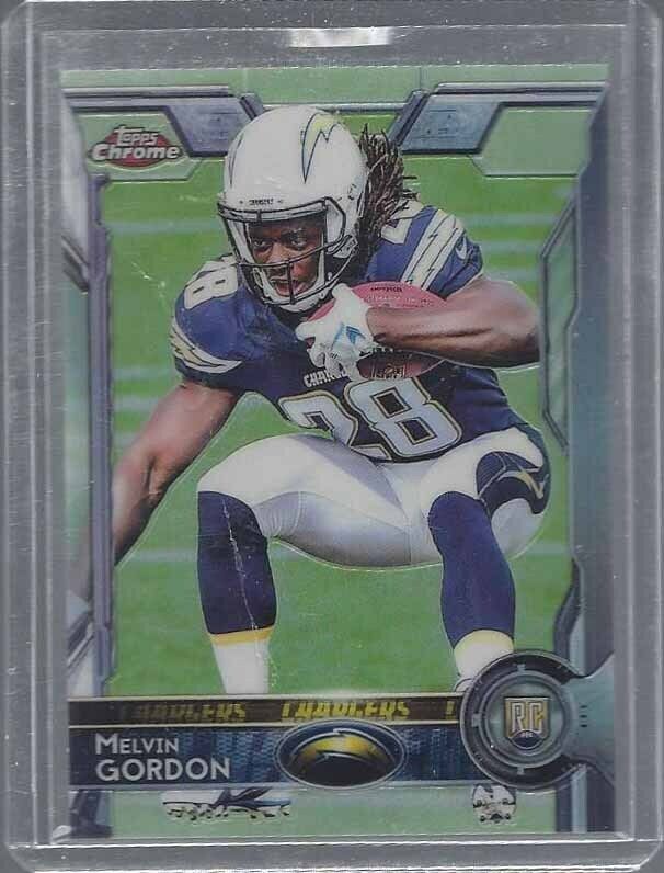 MELVIN GORDON 2015 TOPPS CHROME SP PHOTO VARIATION SHORT PRINT VARIANT RC #105