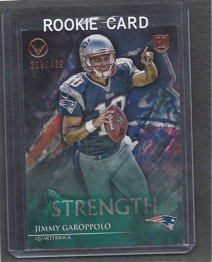 JIMMY GAROPPOLO 2014 TOPPS VALOR STRENGTH VARIATION ROOKIE RC #D 309/499