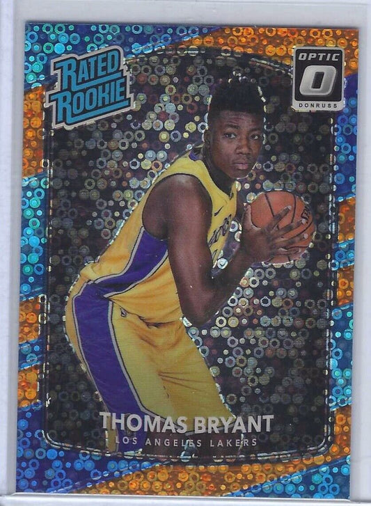 THOMAS BRYANT 2017-18 DONRUSS OPTIC ORANGE DISCO HOLO RATED ROOKIE RC #D 069/193