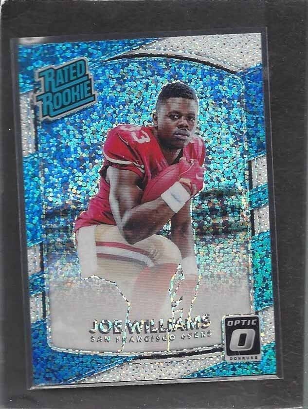 JOE WILLIAMS 2017 DONRUSS OPTIC WHITE SPARKLE PRIZM ROOKIE RC SSP /5 ?? #158