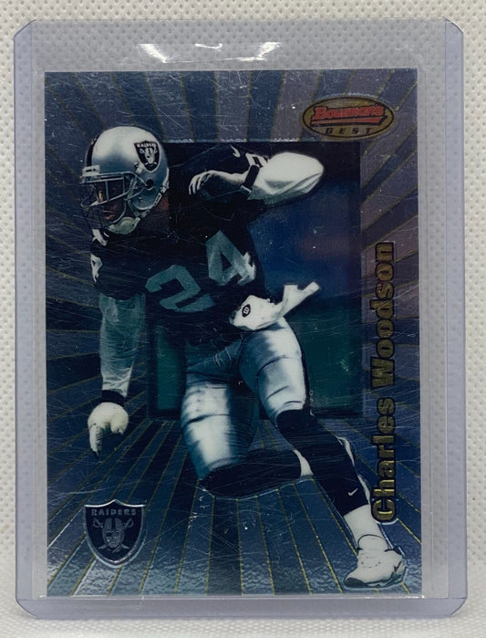 CHARLES WOODSON 1998 TOPPS BOWMAN'S BEST TRUE ROOKIE RC #101