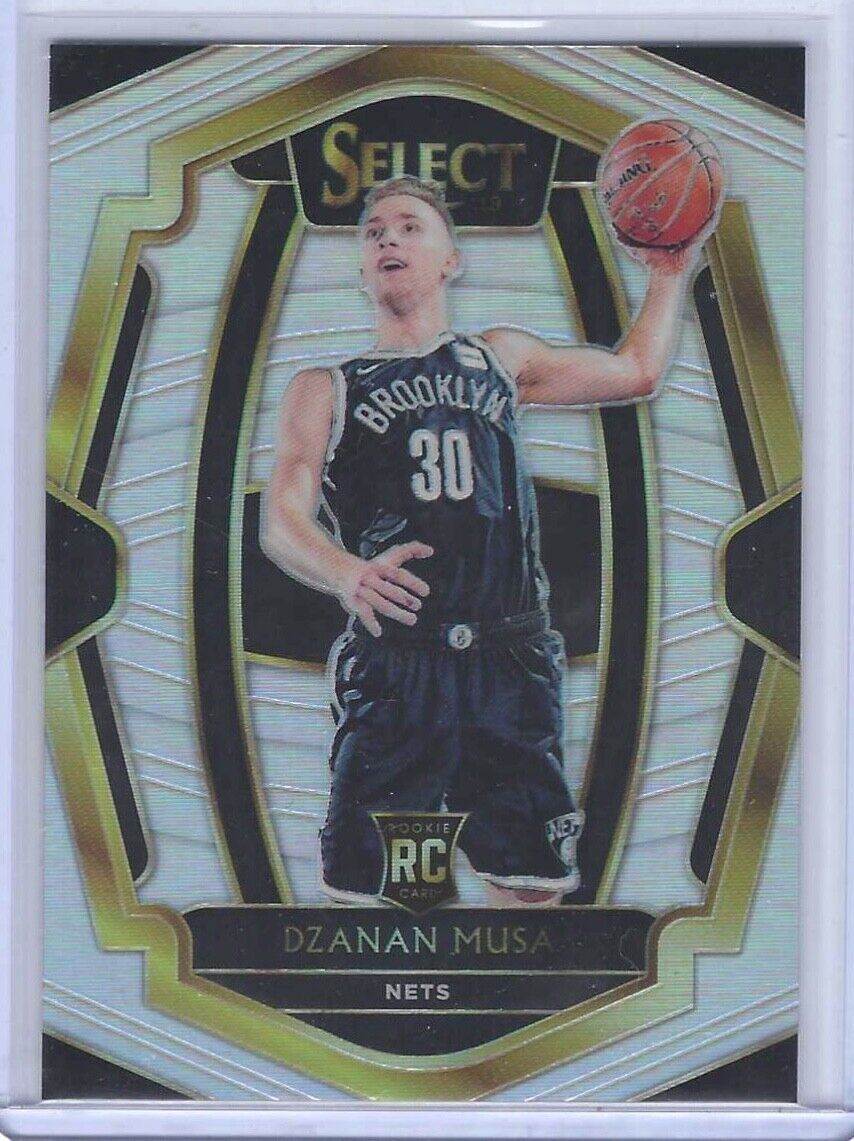 DZANAN MUSA 2018-19 PANINI SELECT SILVER PRIZM PREMIER LEVEL ROOKIE RC #186