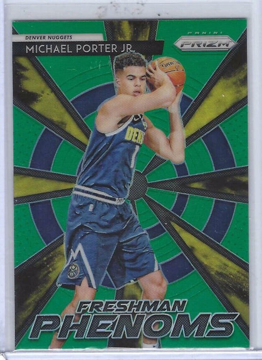 MICHAEL PORTER JR. 2018-19 PANINI PRIZM GREEN PRIZM FRESHMAN PHENOMS RC #12