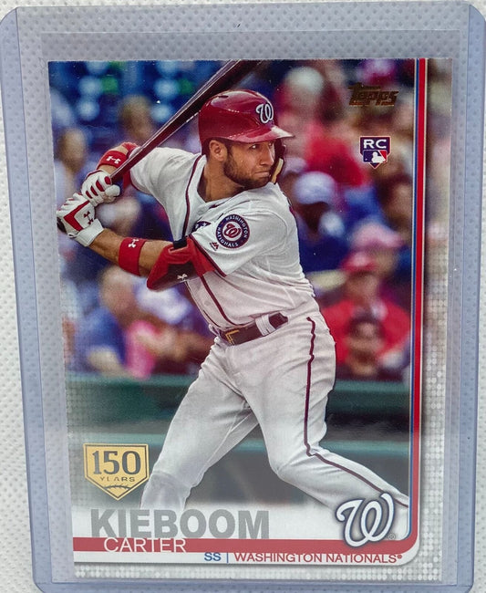 CARTER KIEBOOM 2019 TOPPS UPDATE 150 YEARS RC #US109