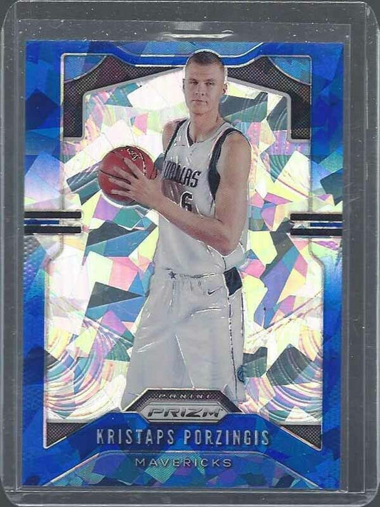 KRISTAPS PORZINGIS 2019-20 PANINI PRIZM BLUE CRACKED ICE PRIZMS #D 9/99