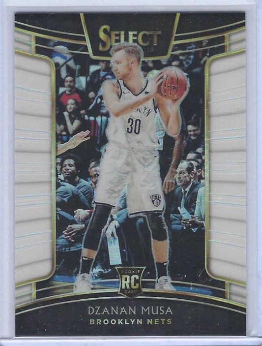 DZANAN MUSA 2018-19 PANINI SELECT CONCOURSE LEVEL WHITE PRIZM RC #D 81/149