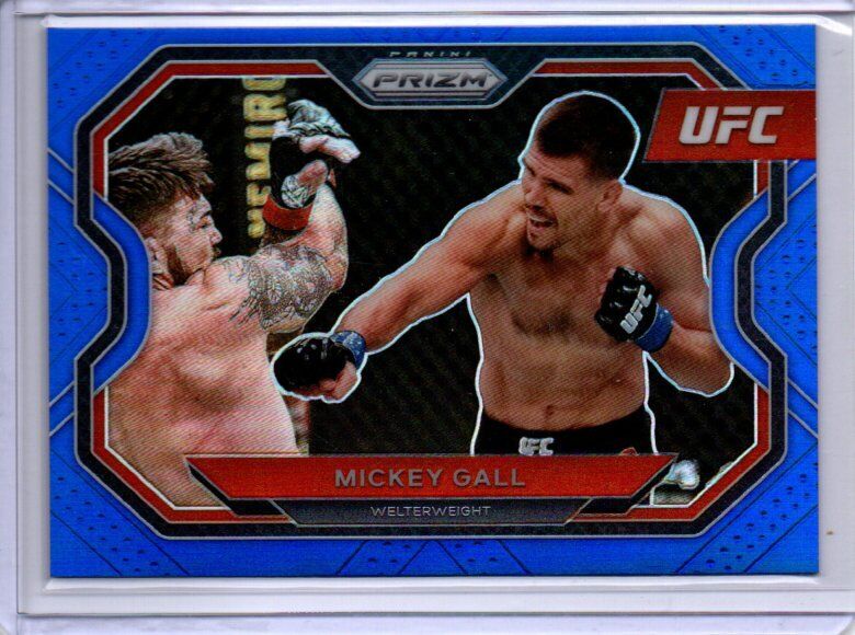 MICKEY GALL 2021 PANINI PRIZM UFC BLUE PRIZM #D 120/199