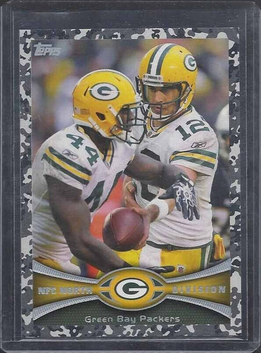AARON RODGERS GREEN BAY PACKERS NFC NORTH DIVISION 2012 TOPPS CAMO #D 296/399