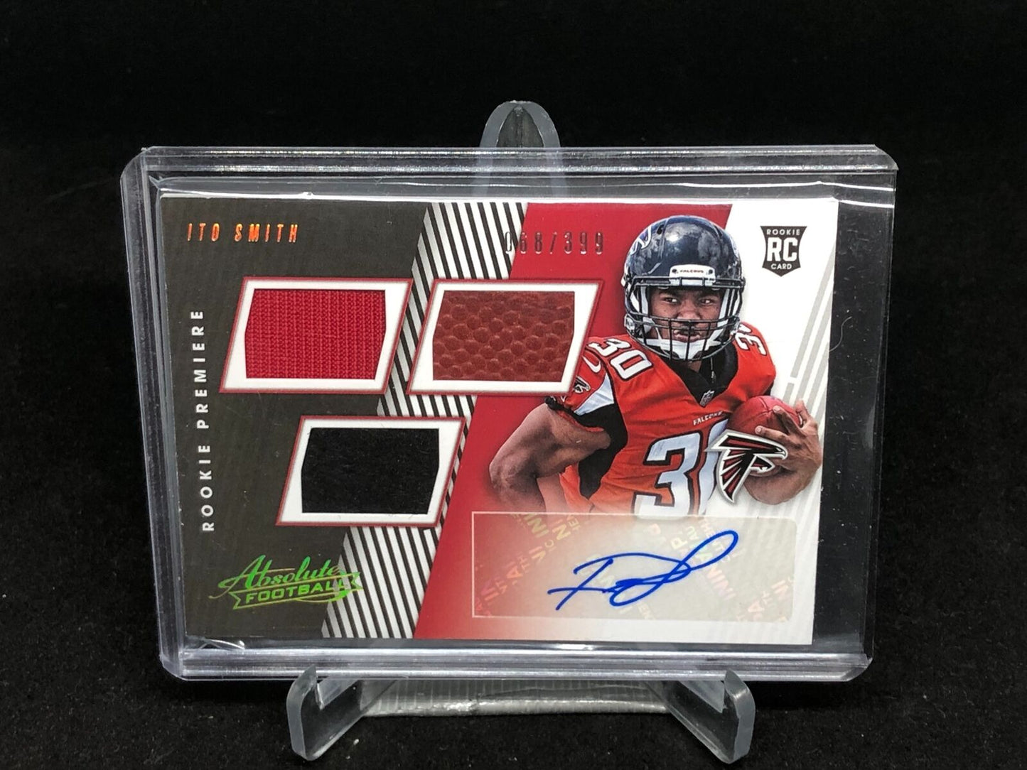 ITO SMITH 2018 PANINI ABSOLUTE 2 CLR JERSEY FOOTBALL RELIC AUTO RC #D 68/399