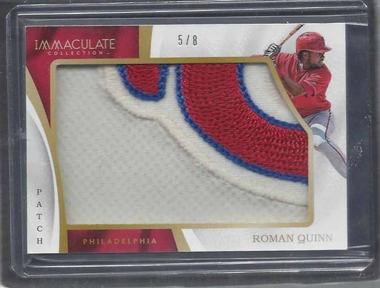 ROMAN QUINN 2017 IMMACULATE JUMBO SICK PHILLIES LOGO PATCH #D 5/8
