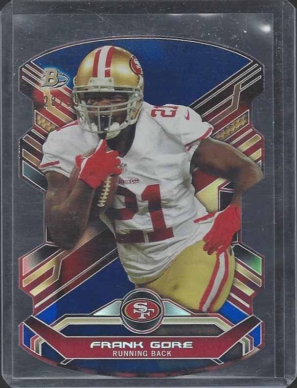 1/1 FRANK GORE 2014 BOWMAN BLUE DIE CUT #D 23/99 COLTS JERSEY NUMBER #23 !!