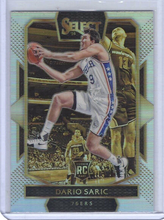 DARIO SARIC 2016-17 PANINI SELECT SILVER PRIZM COURTSIDE LEVEL ROOKIE RC #232