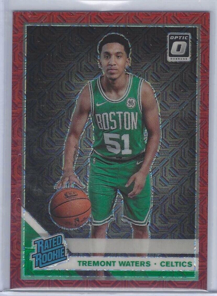 TREMONT WATERS 2019-20 DONRUSS OPTIC RED MOJO CHOICE HOLO ROOKIE RC #d 84/88