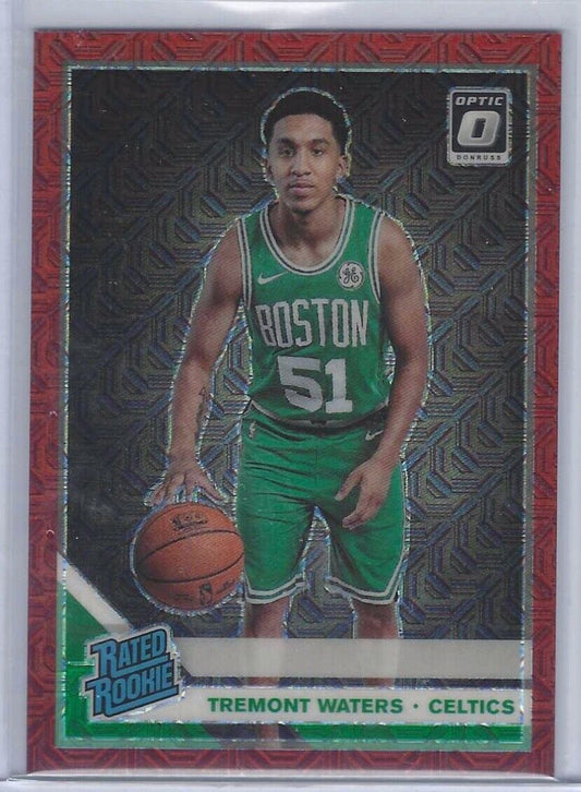 TREMONT WATERS 2019-20 DONRUSS OPTIC RED MOJO CHOICE HOLO ROOKIE RC #d 84/88