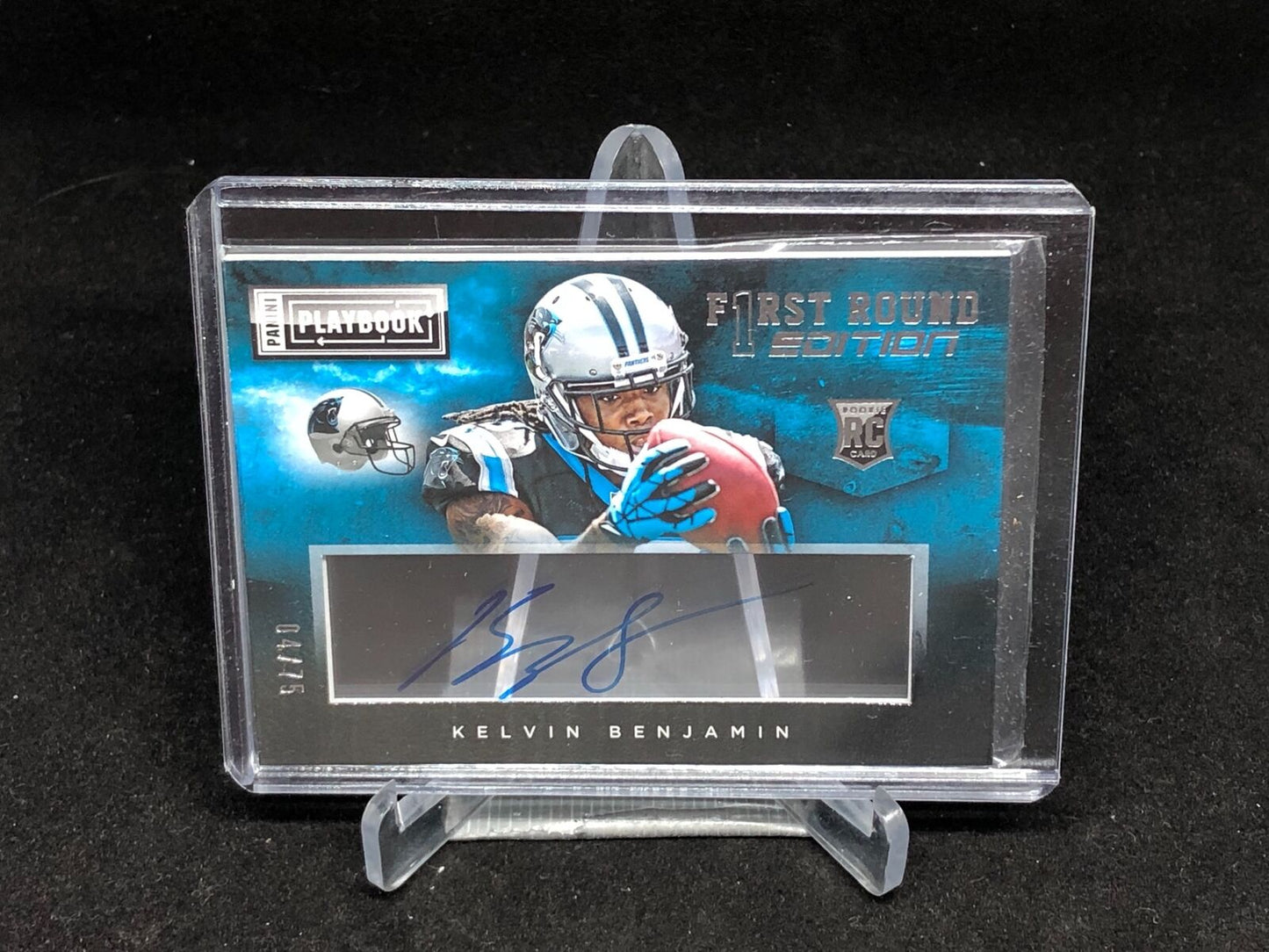 KELVIN BENJAMIN 2014 PANINI PLAYBOOK XO ON CARD AUTO RC #D 4/75
