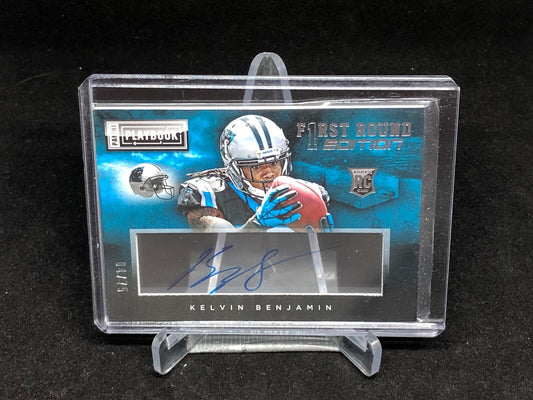 KELVIN BENJAMIN 2014 PANINI PLAYBOOK XO ON CARD AUTO RC #D 4/75