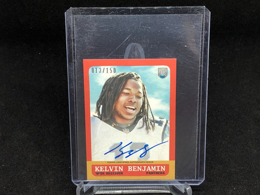 KELVIN BENJAMIN 2014 TOPPS MINI ON CARD AUTO RC #D 12/150