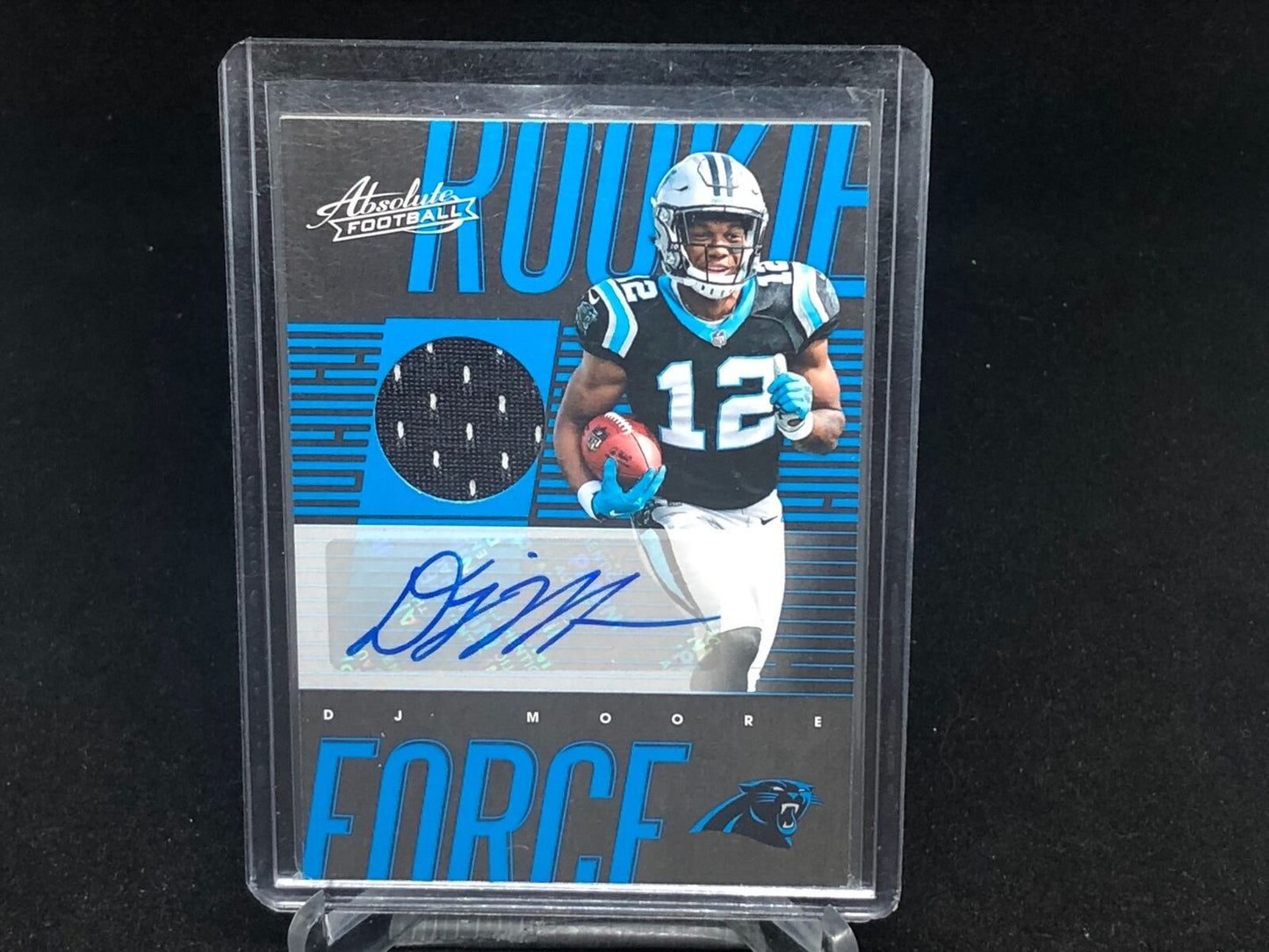 DJ MOORE 2018 PANINI ABSOLUTE FORCE JERSEY AUTO RC