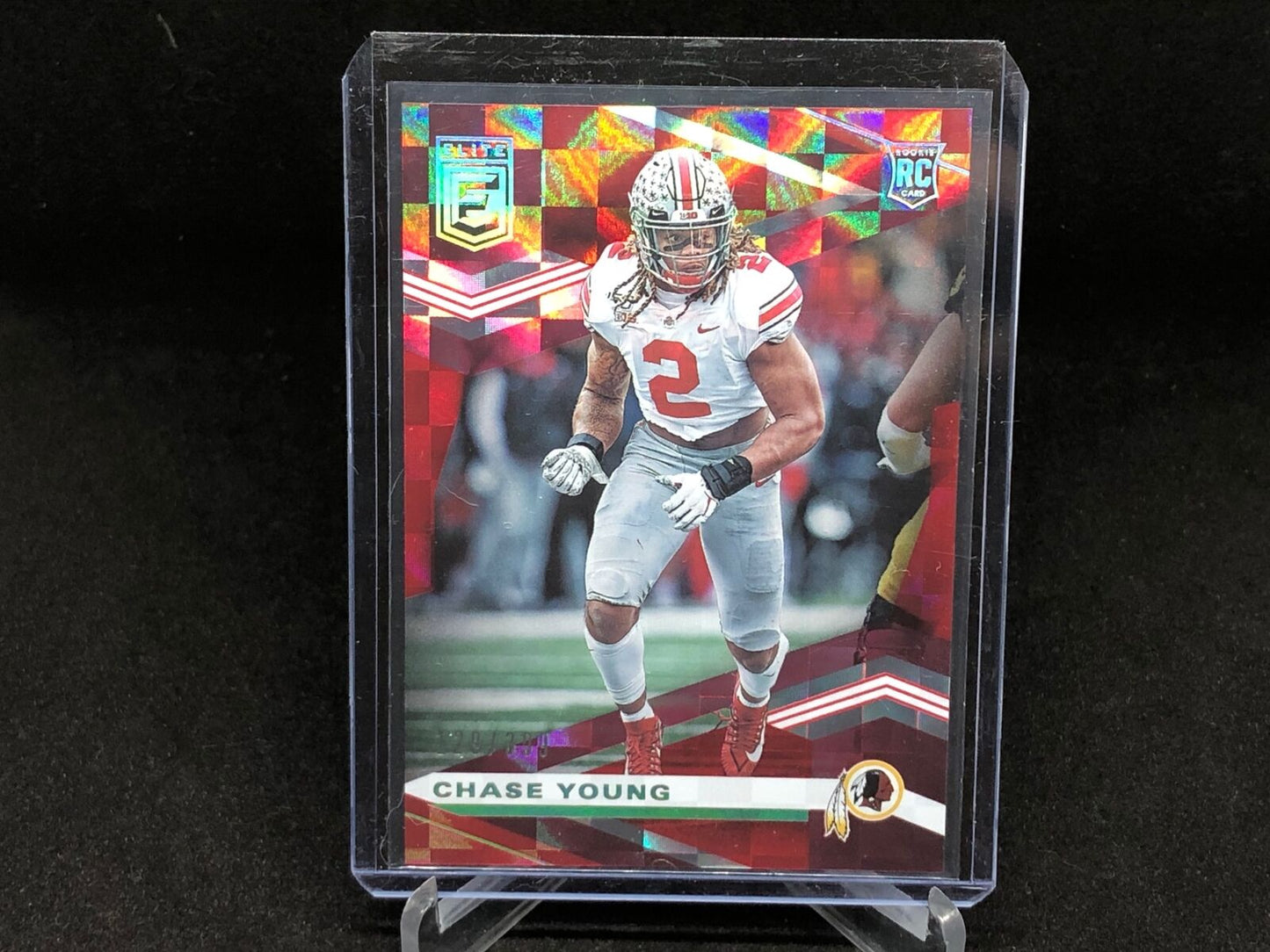 CHASE YOUNG 2020 DONRUSS ELITE RED CHECKERBOARD ROOKIE RC #D 129/399