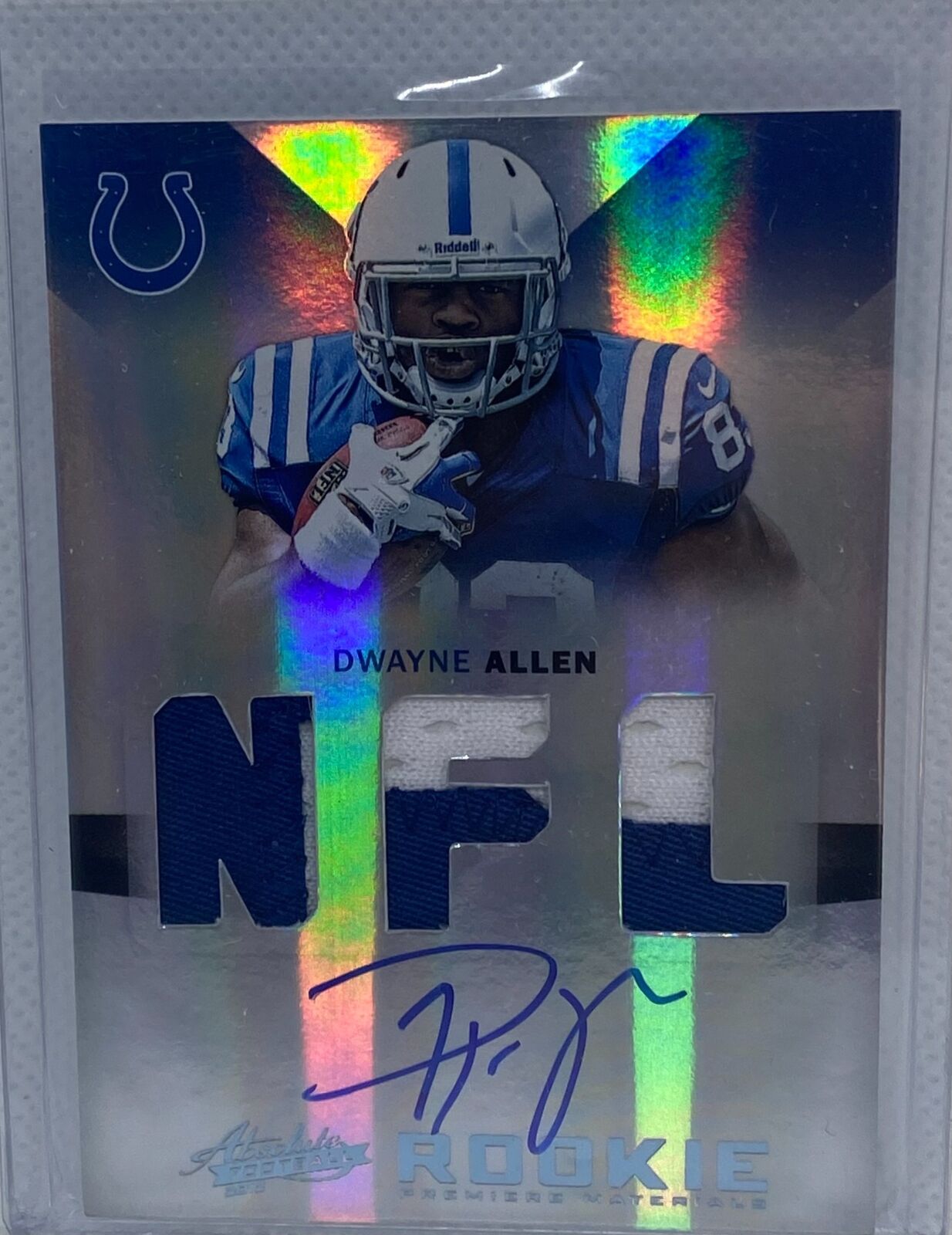 DWAYNE ALLEN 2012 PANINI ABSOLUTE RPM TRIPLE PATCH ON CARD AUTO RC #D 5/25