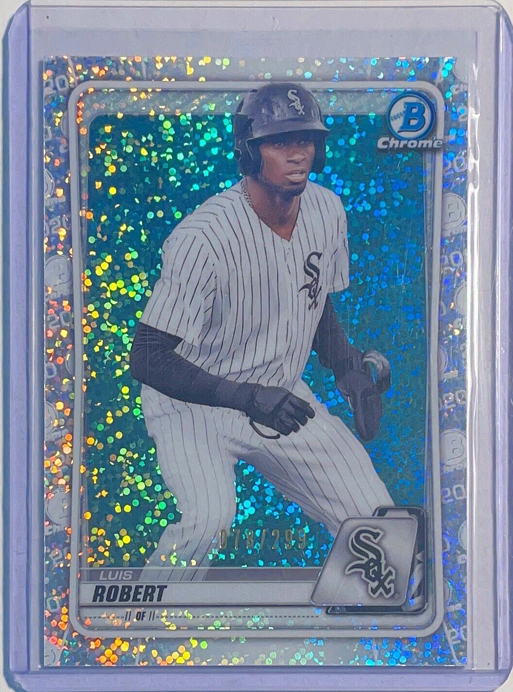 LUIS ROBERT 2020 BOWMAN CHROME PROSPECT SPECKLE REFRACTOR #D 078/299