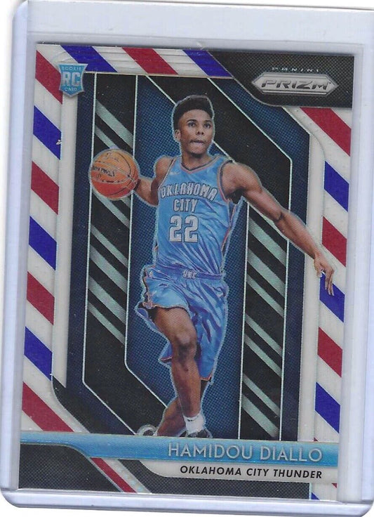 HAMIDOU DIALLO 2018-19 PANINI PRIZM RED WHITE AND BLUE ROOKIE RC #09