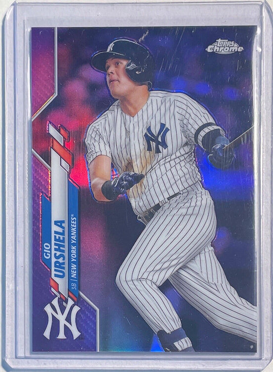 GIO URSHELA 2020 TOPPS CHROME PURPLE CHROME REFRACTOR #D 061/299