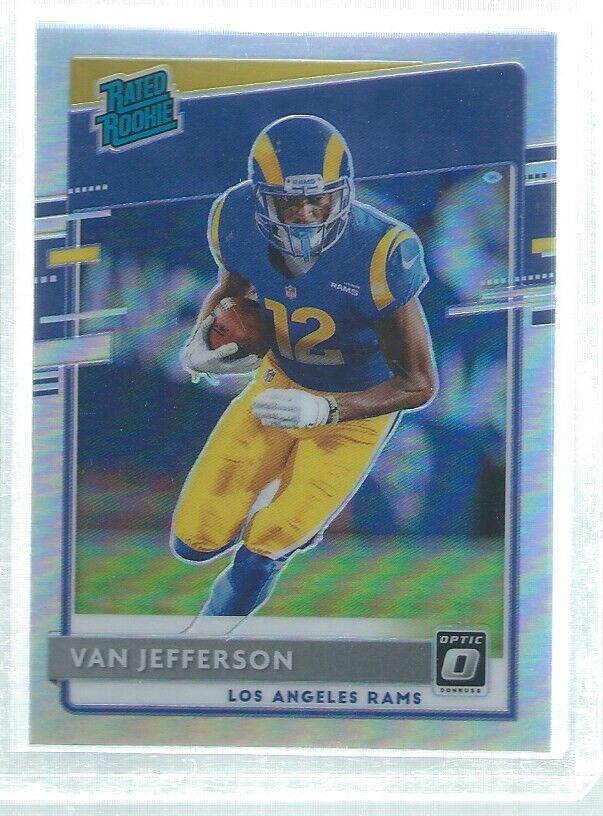 VAN JEFFERSON 2020 DONRUSS OPTIC RATED ROOKIE SILVER HOLO RC #176