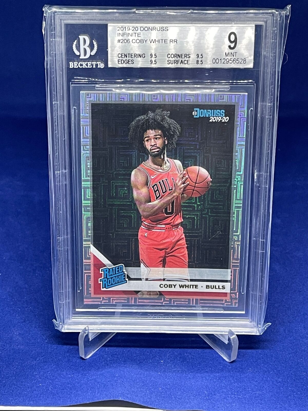 COBY WHITE 2019-20 PANINI DONRUSS RATED ROOKIE INFINITE RC #206 BGS 9 MINT