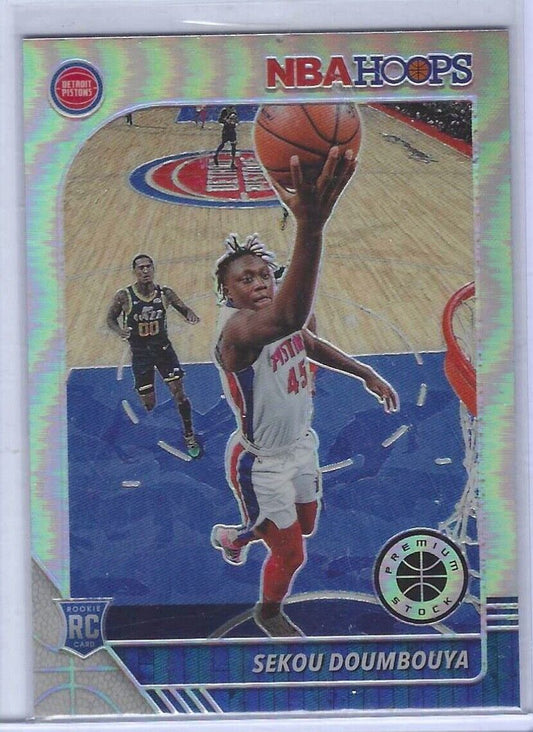 SEKOU DOUMBOUYA 2019-20 NBA HOOPS PREMIUM STOCK SILVER PRIZM ROOKIE RC #212