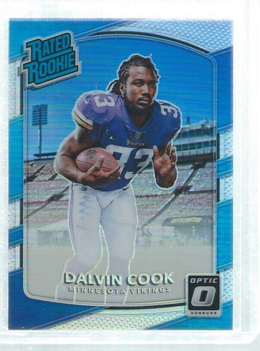DALVIN COOK 2017 DONRUSS OPTIC RATED ROOKIE SILVER HOLO RC #193