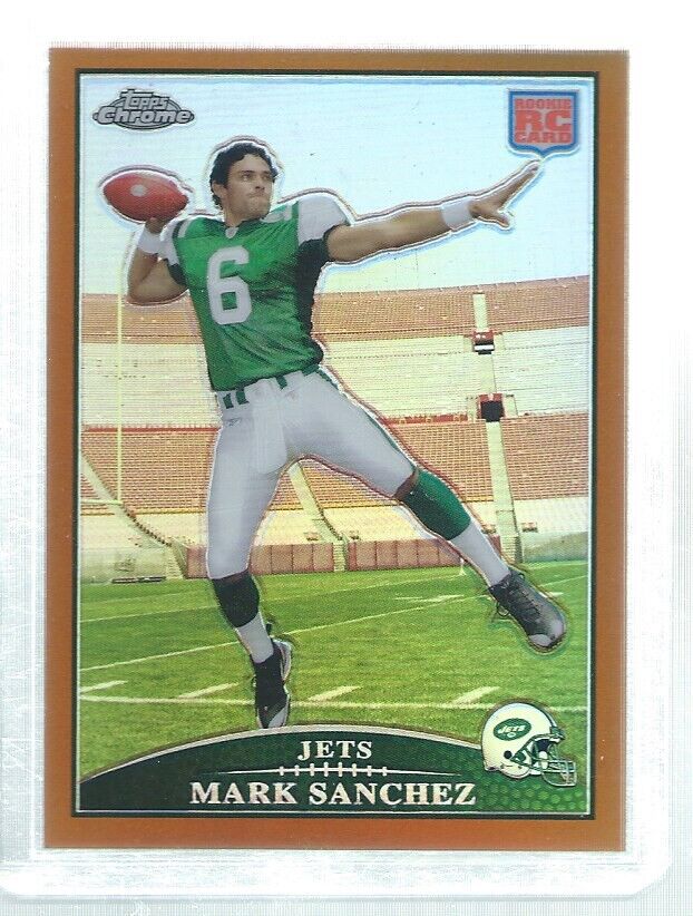 MARK SANCHEZ 2009 TOPPS CHROME COPPER REFRACTOR ROOKIE RC #D 20/649