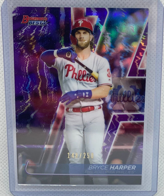 BRYCE HARPER 2020 BOWMAN'S BEST PURPLE REFRACTOR #D 148/250